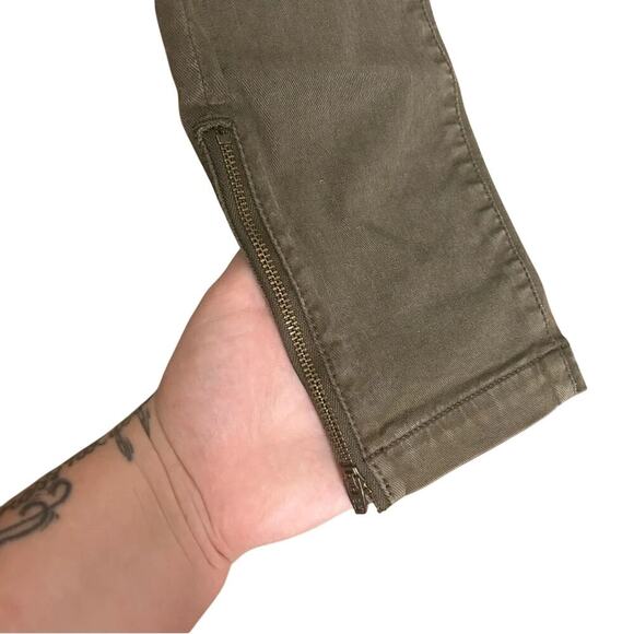 Joie Jeans Brand Moss Green Skinny Cargo Jeans - Picture 8 of 9